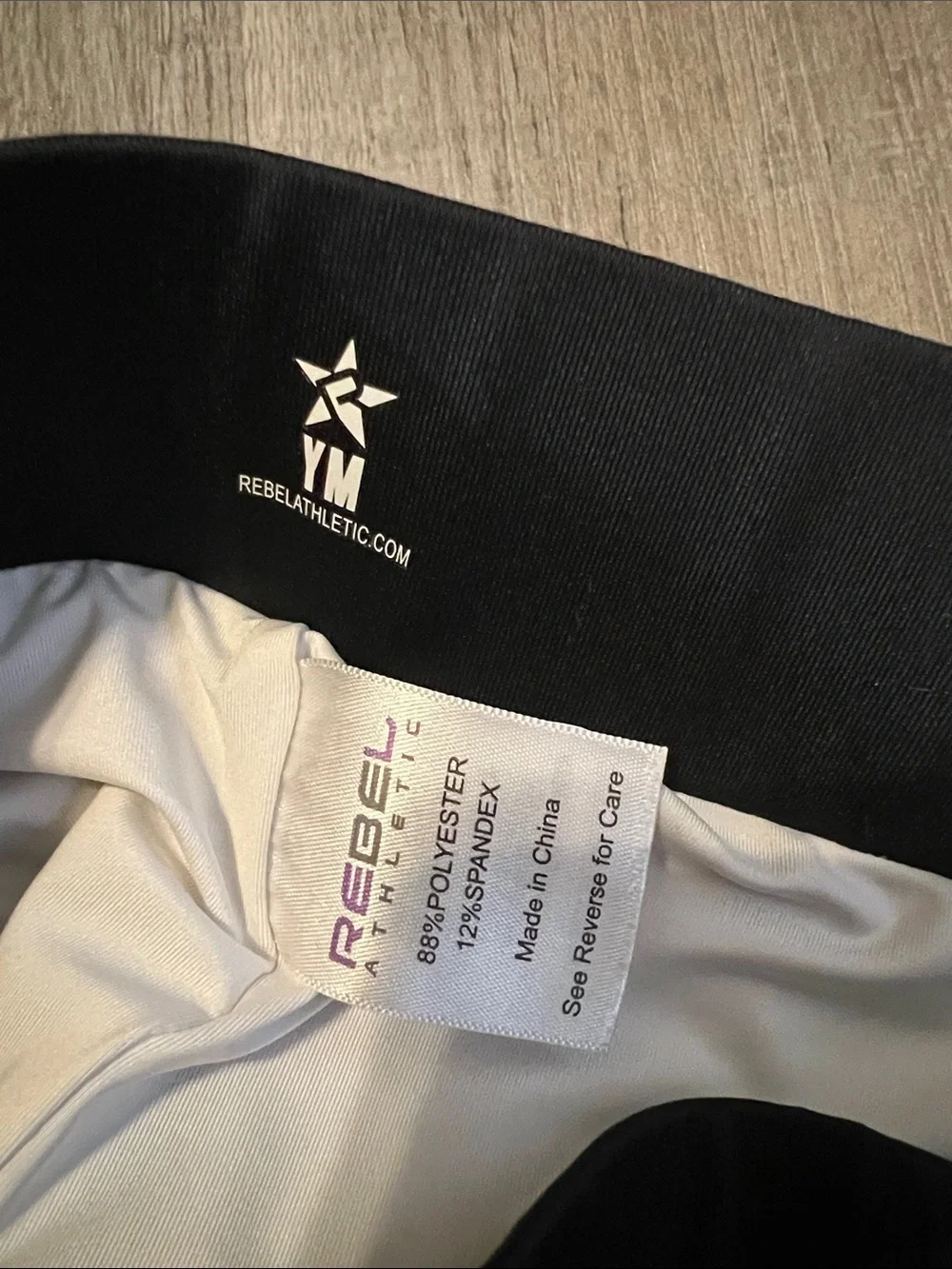 Rebel Athletic Cheer Athletics shorts with rhinestones size YM - Picture 9 of 9
